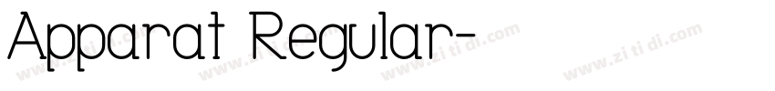 Apparat Regular字体转换